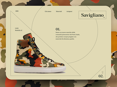 Savigliano Italian Shoe Brand Landing Page Homepage italy landing page landingpage product design shoes sneakers web design