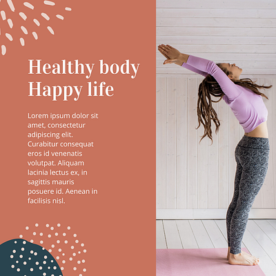 Healthy Life Instagram Template Design branding graphic design