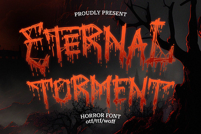 Eternal Torment | Horror Font blackletter blackmetal font deathmetal font ghost font halloween font hardcore horror font metal font streatwear t shirt
