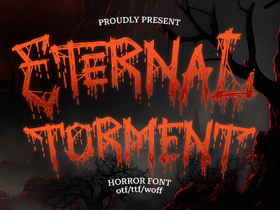 Eternal Torment | Horror Font blackletter blackmetal font deathmetal font ghost font halloween font hardcore horror font metal font streatwear t shirt