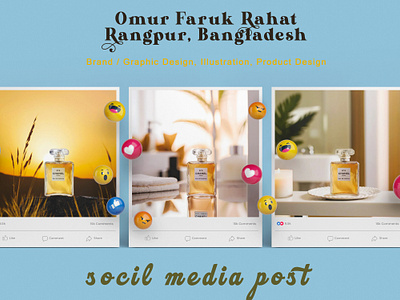 Social media post design adobe photoshop banner banner design branding design graphic design image editing manipulation perfume perfume manipulation photo ediating post post design poster poster design product manipulation reflaction social media social media design social media post