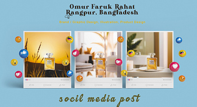 Social media post design adobe photoshop banner banner design branding design graphic design image editing manipulation perfume perfume manipulation photo ediating post post design poster poster design product manipulation reflaction social media social media design social media post