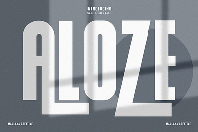 Aloze Sans Display Font animation branding design font fonts graphic design logo nostalgic