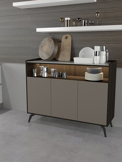 kitchen cabinet 3d 3dmax furniture modeling