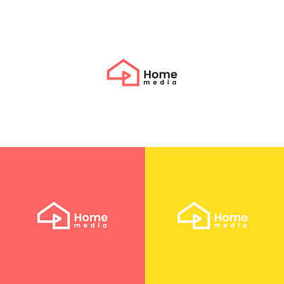 Home Media logo design apartment logo designs graphic design home logo homemedia logo logo design media logo structure