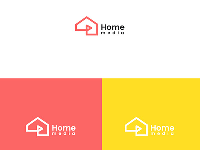 Home Media logo design apartment logo designs graphic design home logo homemedia logo logo design media logo structure