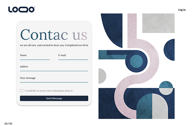 Contact Page - Daily UI - Challenge #028 contact page figma graphic design ui ux