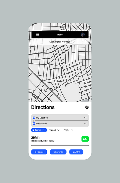 Map Design - Daily UI - Challenge #029 figma graphic design map design ui ux