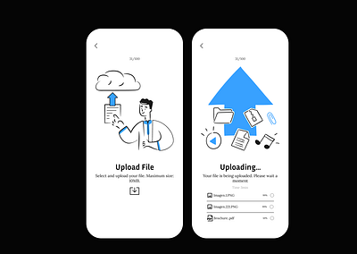 File Upload - Daily UI - Challenge #031 figma file upload graphic design ui ux