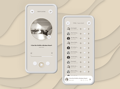 HarmoniX - Music App musicapp neuromorphic design