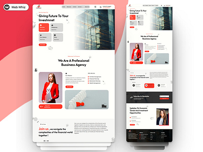 FINANCE | Investment Agency Website 💥 agency website investment agency investment agency website landing page personal portfolio uiux web designing web development website wordpress design