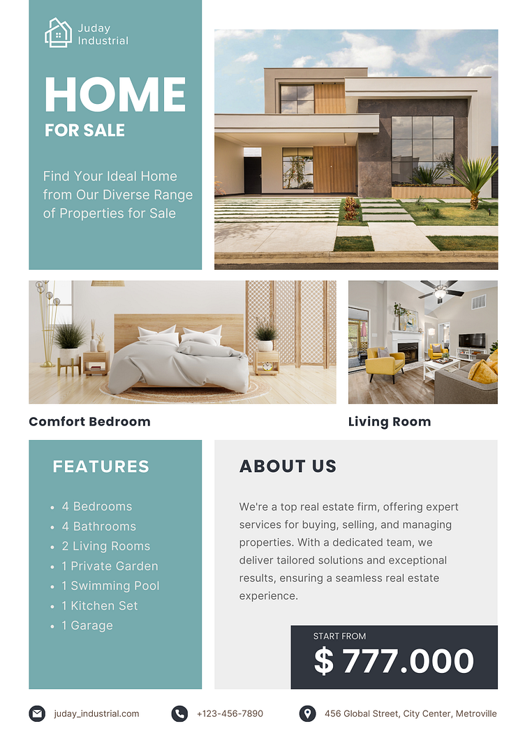 02 Flyer Home For Sale by Juday_DesignPro on Dribbble