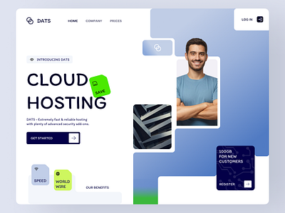 Cloud Hosting Website animation cloud hosting cloud hosting website dribbble dribbbler figma figma design figma designer landing page minimalist website product design product designer responsive design typography ui ui ux designer ux visual design web design website design