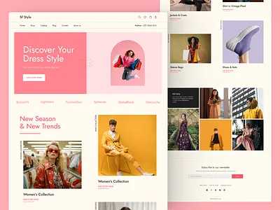 Fashion ECommerce Landing Page burtalism clothing design ecommerce fashio landing page market market place marketplace modern design online shop shop store ui design uiux ux web web design website website design