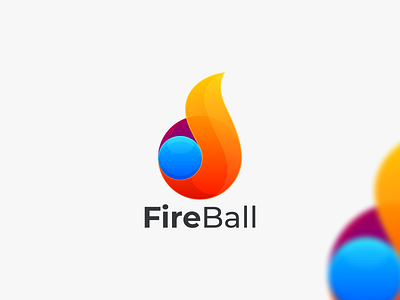 Fire Ball branding circle coloring design fire ball coloring fire coloring graphic design logo
