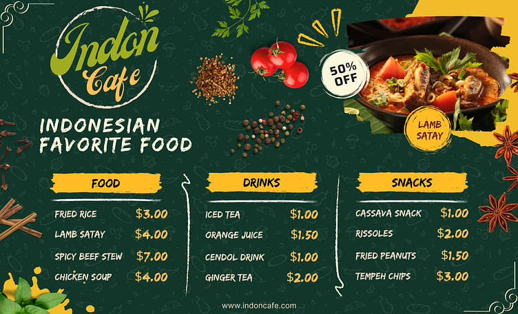 03 Food Menu Landscape by Agung Wahyudi on Dribbble