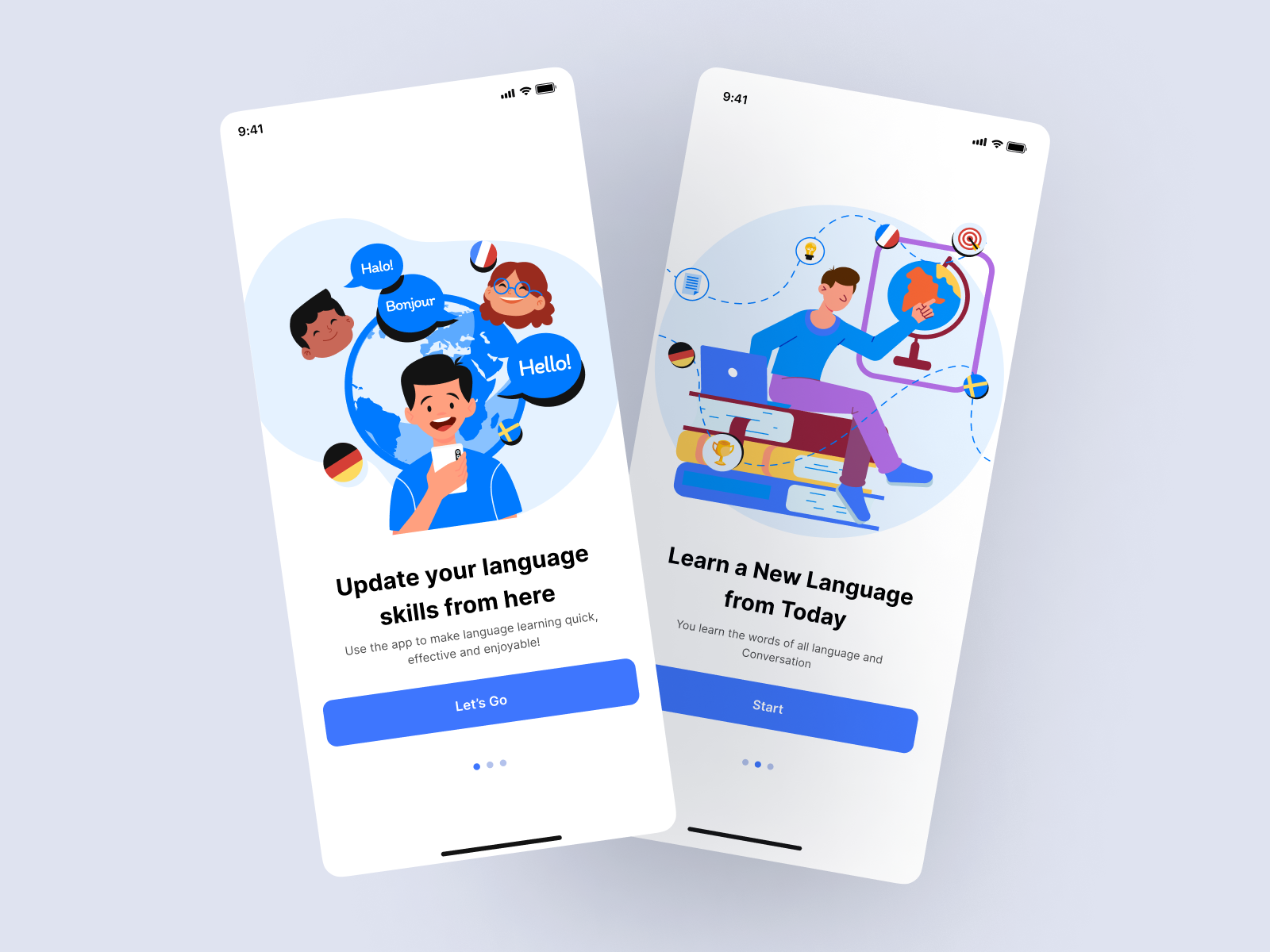 Language Learning App UI UX Design by Md Yasfin Arshi on Dribbble