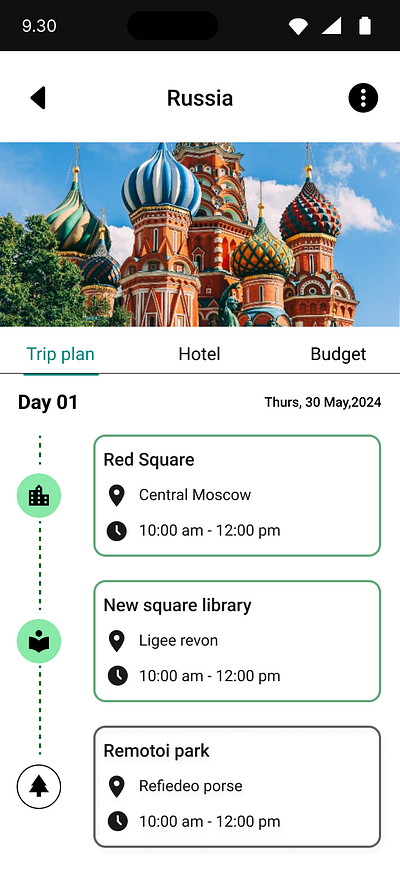 Day 79 of the Daily UI challenge on itinerary app dailyui design figma itinerary ui ux
