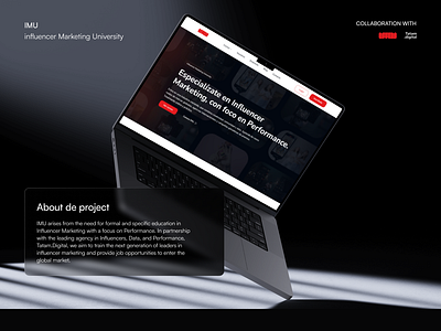 IMU - UI Design 3d animation branding clean course design design concept figma framer home landing minimal modern responsive trendy ui ui design web