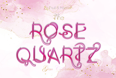 The Rose Quartz font cartoon creative cute elegant flower font font design fonts gem graphic design handwriting handwritten lettering modern motion graphics script