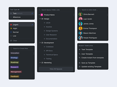 Dropdown Components accessibility component dropdown dropdown example dropdown hover dropdown list dropdown list component dropdown menu dropdowns dropdowns components interactive dropdown list menu menus react react select component tailwind task template task types menu user interface