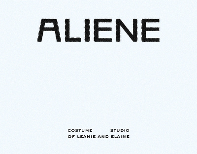 Visual Identity for ALIENE branding business card logo visual identity