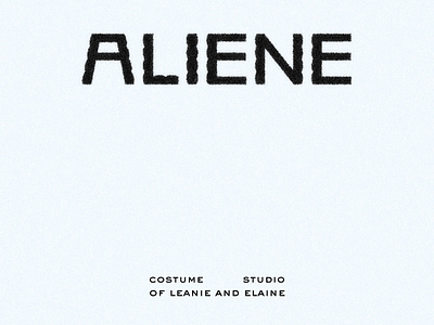 Visual Identity for ALIENE branding business card logo visual identity