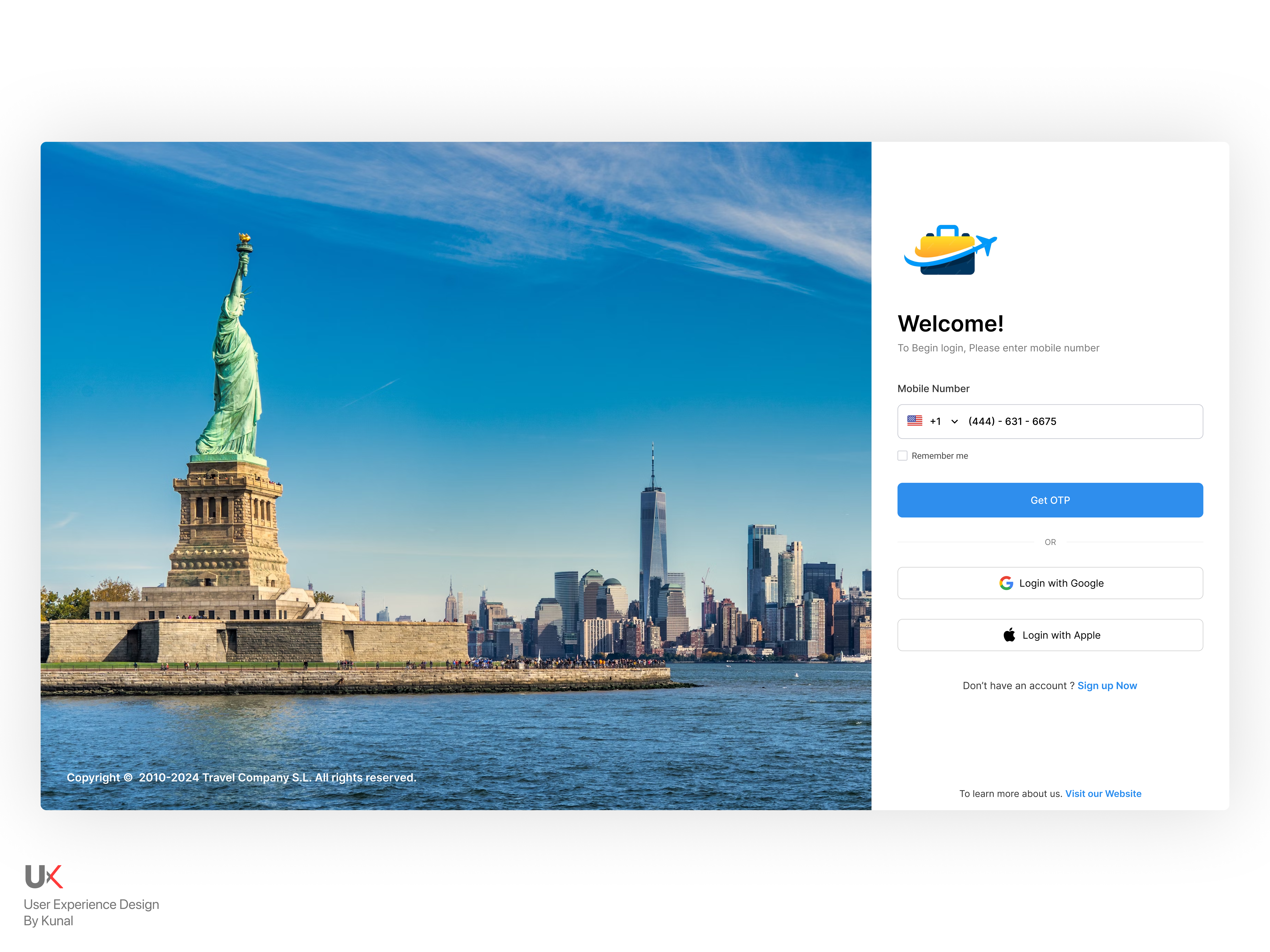 Login Screen UI Design By Kunal Goyal On Dribbble