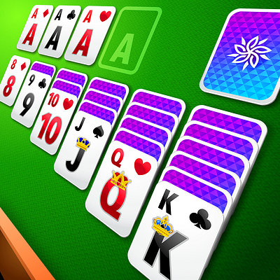 Solitaire Club - Casual Game 2d 2d game 2d illustration adobe illustrator app app icon design app icons card design card game casual game design digital art game game assets graphic icons illustration online game poker vector