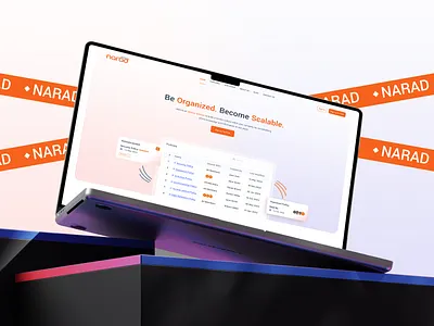 narad.io product design saas design uiux design wesite ui design