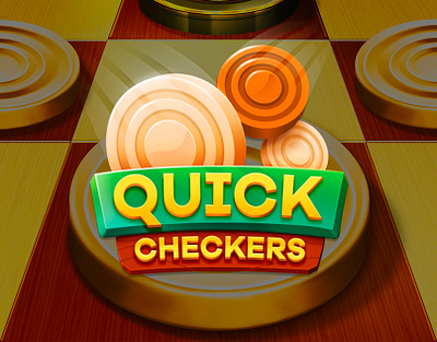 Quick Checkers 2d 2d game 2d illustration adobe illustrator app icons avatar casual game character design checkers game design digital art emblem game game assets game currencies game icons icon design icons illustration vector