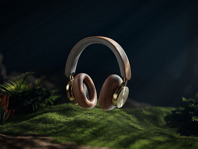 B&O Headphones 3d branding cgi digitalart packaging product productdesign render styleframe visualization