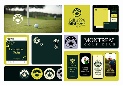 Golf Club Branding Design activity brand design brand identity brandbook branddesign branding branding design design golf golf ball golf club golf logo logo logo mark logo type minimal redesign sports symbol