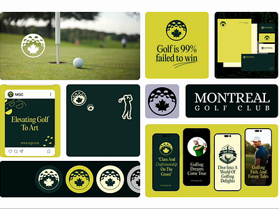 Golf Club Branding Design activity brand design brand identity brandbook branddesign branding branding design design golf golf ball golf club golf logo logo logo mark logo type minimal redesign sports symbol