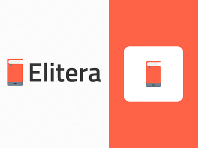 Elitera - Logo Design branding design ebook design ebook logo ebook mobile app ebook website elitera graphic design illustration kreatifora library logo logo typography ui ux vector