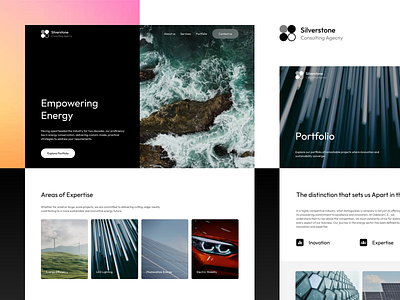 Silverstone — Consulting Agency Framer Template agency businesses clean consulting energy framer landing page minimalistic parallax template ui video background