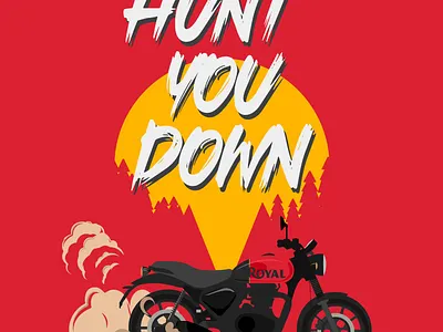 Royal Enfield Hunter, Hunt you down atanu bike black caligraphy down enfield hunt hunter moutain nature rebel red royal sanyal smoke sun you