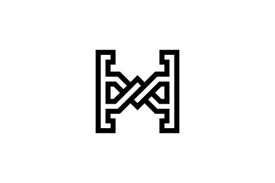 Xh Hx Monogram Logo abstrac alphabet hx illustration xh xh logo