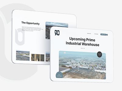 90 Maple Street - Industrial Warehouse Landing Page Redesign 2024 animation dashboard design graphic design industry inspiration investment landing page landing page design real estate realtor ui ui design ui ux ux warehouse web design webflow website