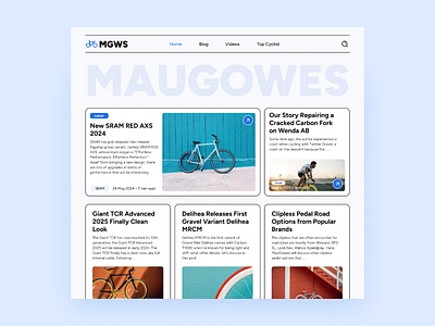 MauGowes - Redesign Portal Website About Bicycles bicyles bike news ui website