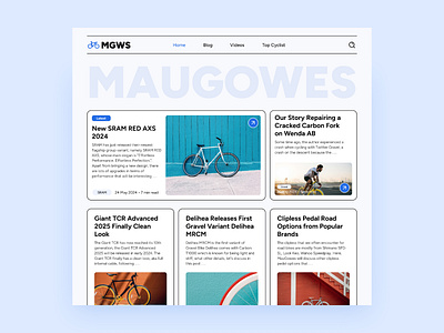 MauGowes - Redesign Portal Website About Bicycles bicyles bike news ui website