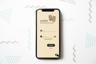 Login Page UI Design figma graphic design login page tarot ui ui ux