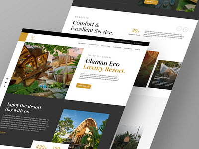 Luxury Villa at Bali - Landing Page app ui branding figma landing page mobile app design ui ux ui design uiux design web design