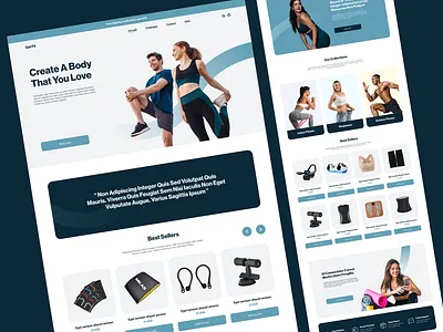 Fitness Accessories E-commerce Website fitness fitness accessories fitness ecommerce fitness gadgets fitness landing page fitness products fitness shop fitness store fitness ui fitness web design fitness website shapewear weight loss