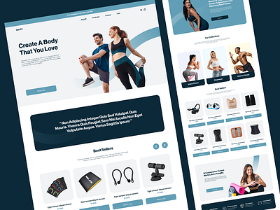 Fitness Accessories E-commerce Website fitness fitness accessories fitness ecommerce fitness gadgets fitness landing page fitness products fitness shop fitness store fitness ui fitness web design fitness website shapewear weight loss