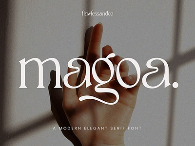 Magoa alphabet calligraphy classic fonts illustration letter logo luxury minimal modern symbol type typeface typography vector