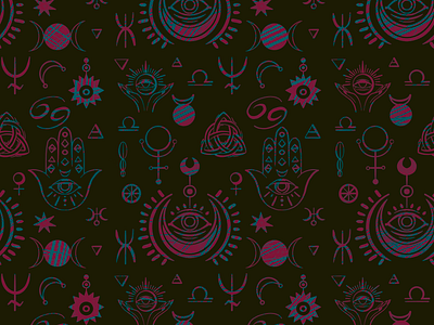 Magic Pattern fortune graphic design illustration magic magician pattern pattern magic