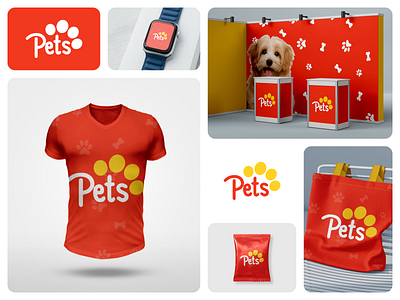 Pets - Logo and Branding for a Pet Services Company branding logo petbranding petcarebranding petcompanylogo petlogodesign petstorelogo