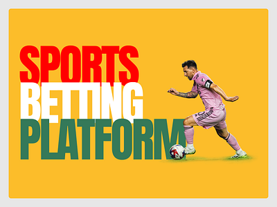 Sports Betting: Platform betting branding design figma illustration mobile design platform sports typography ui ux web design