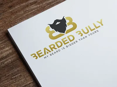 Black & Gold Text-Based Beard Butter Logo based design graphic design illustration logo logo design tshirt design